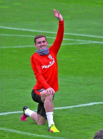 Griezmann vuelve a entrenar con Atlético de Madrid
