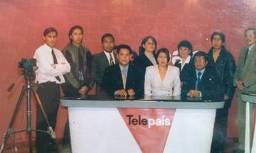 Los trabajadores de Unitel durante un encuentro interno.