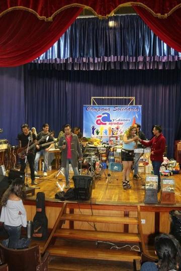 Un grupo musical amenizó la jornada de ayer.