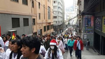 El sector junto a sus familiares marcharon ayer 25 de diciembre, en feriado de Navidad.