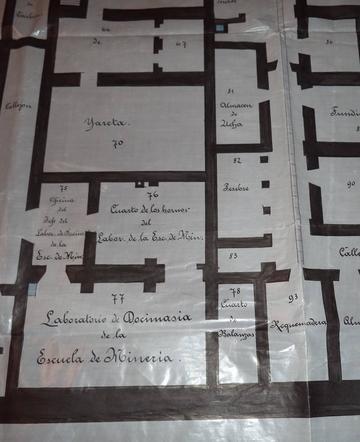 Detalle del uno de los planos.