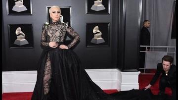 Cantante Lady Gaga se roba  las miradas en los Grammy