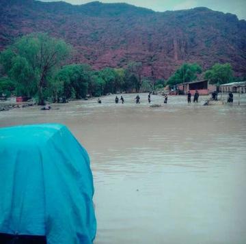 El agua anegó la zona sur de Tupiza