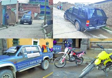 Diprove recupera 5 vehículos robados y devuelven a dueños