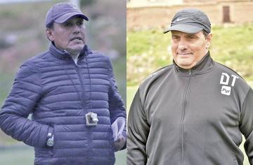 Los técnicos de los elencos de la Villa Imperial Milton Maygua y Edgardo Malvestiti.