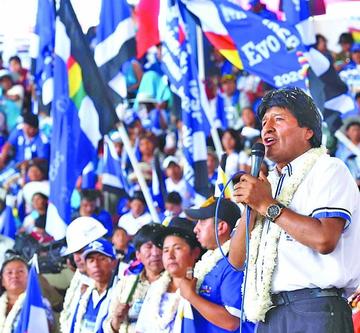 Las concentraciones oficialistas es en respaldo al actual presidente.
