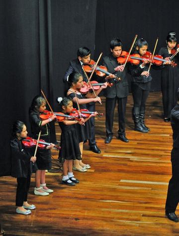 El grupo de niños demostró sus conocimientos.