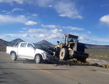 Una persona herida tras choque a tractor