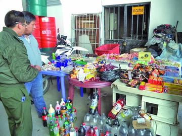 Todos estos productos fueron incautados.
