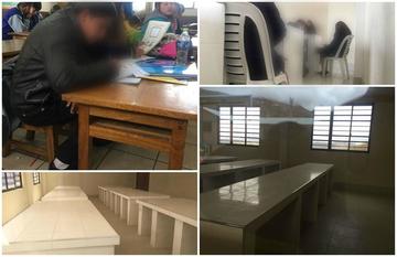 Observan falta de mobiliario para una unidad educativa