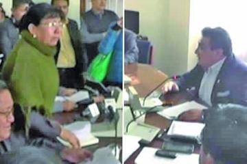 La diputada del MAS, Benita Suárez manifestó que no pedirá disculpas a su colega Amilcar Barral.