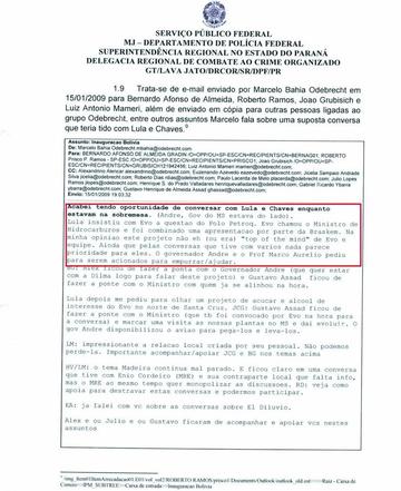Email de Odebrecht menciona a Evo en plan de negocios vía Lula