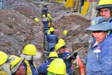 Aceleran los trabajos en la calle Bolívar 