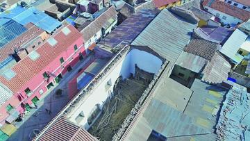 El 80 % del techo de San Agustín está destruido