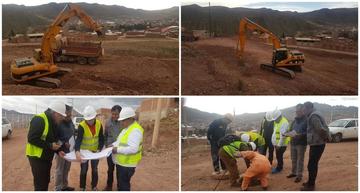 Efectúan tareas técnicas para la construcción del nuevo hospital