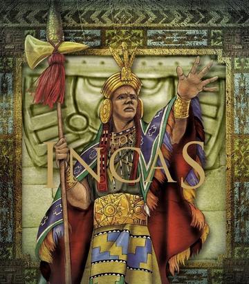 Detalle de una pintura con la figura de Manco Inca.