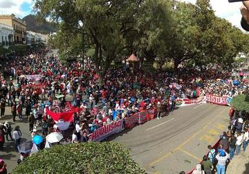 Ayer se desarrolló una marcha encabezada por Codeinca.