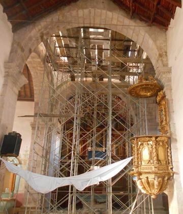 El interior de San Sebastián.