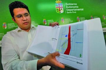 El secretario de Gobierno de la Gobernación de Santa Cruz, Vladimir Peña.