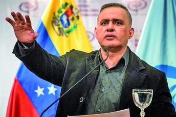 El fiscal general de Venezuela, Tarek William Saab, ofrece una rueda de prensa.