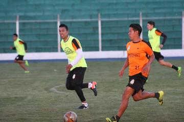 Jugadores potosinos durante su último entrenamiento en la Villa Imperial.