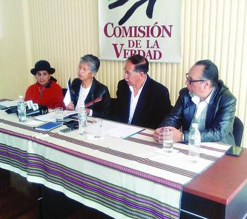 La Comisión de la Verdad recoge testimonio en Potosí