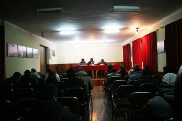 La reunión en la que fueron elegidos los miembros del Comité Electoral de Comcipo.