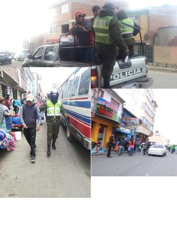 Imágenes del operativo policial.