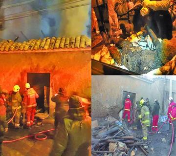 Vela causa incendio y carboniza a un anciano