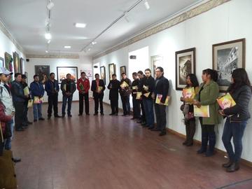 El acto de inicio de la muestra.