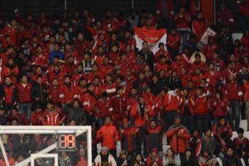 El festejo de los hinchas de la vieja casona.