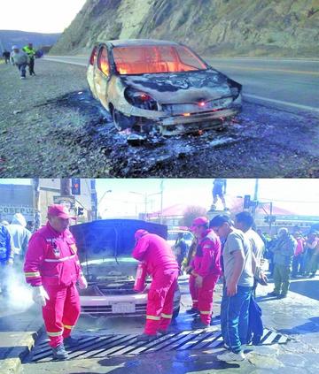 El primer hecho ocurrió en la carretera y el segundo, en la ciudad.