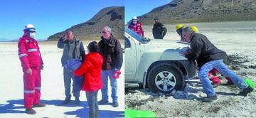 Dos grupos de turistas son rescatados por las autoridades del Muncipio de Uyuni