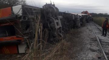 Un tren se descarrila y deja una herida en Santa Cruz