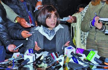 La exministra de Evo Morales salió en defensa del vocero.