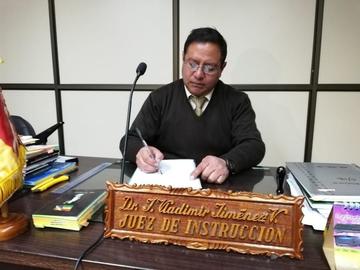 El juez Vladimir Jiménez.