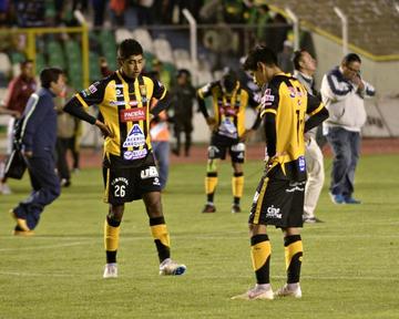 La tristeza de los jugadores del Tigre.