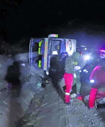Accidente en la vía Sucre - Potosí deja 4 fallecidos