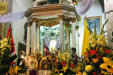 El patrono de Potosí, en el templo de San Francisco.
