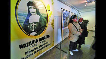 Una exposición fotográfica sobre Nazaria Ignacia.