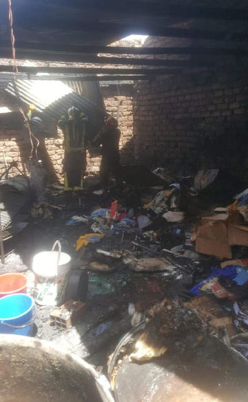 Una chispa provoca incendio de magnitud y una mujer es herida