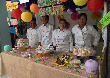 Uno de los puestos de la feria.