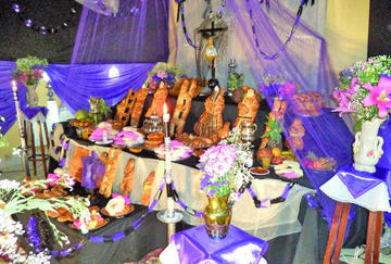 Los detalles y los elementos de un altar.