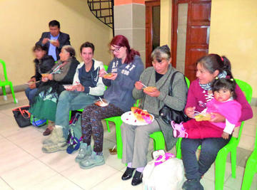 Los visitantes compartieron las tradiciones.