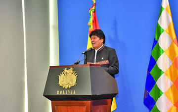 El presidente Evo Morales hizo el anuncio en una conferencia de prensa en la Casa Grande del Pueblo.