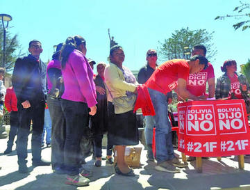 "Bolivia dice No" impulsa rechazo a la repostulación
