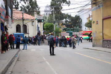 Las organizaciones afiliadas a Comcipo bloquearon las calles.