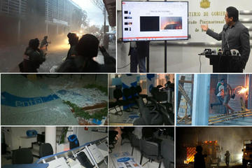 Los autores de estos hechos aún no fueron identificados. El Gobierno acusó a los opositores de estos disturbios.
