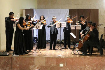 La presentación de la orquesta juvenil.