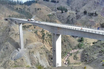 El puente más alto del país.